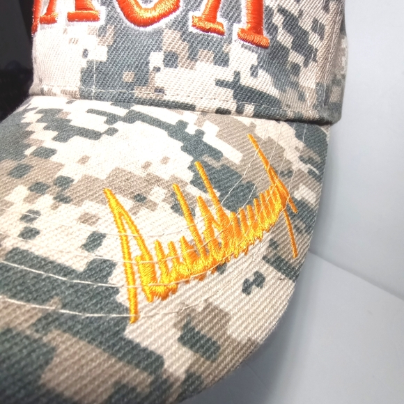MAGA Donald Trump Signature 2024 Election Day Camo Adjustable Baseball Cap Hat - Picture 2 of 9